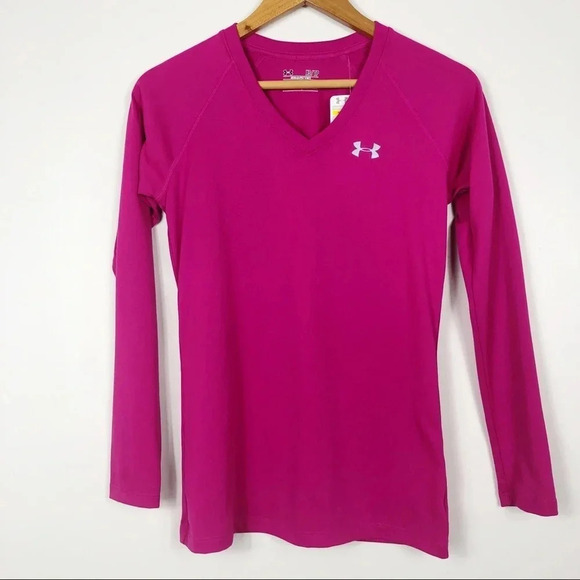 Under Armour Pink Semi-fitted Base Layer Top - Picture 1 of 6